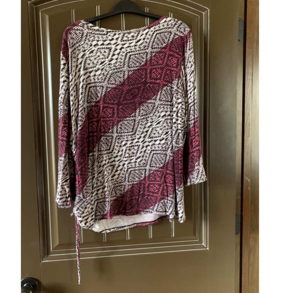 Ruby Rd 3/4 sleeve Top, XL - Picture 3 of 3